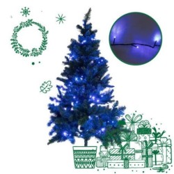 Kalėdinė lempučių girlianda 100 LED 8.5 m, mėlyna